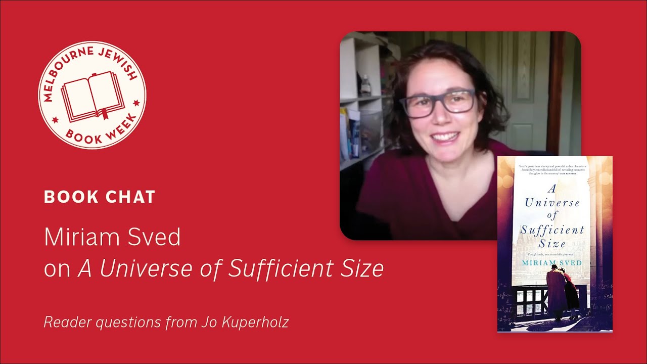 Book Chat: Miriam Sved on ‘A Universe of Sufficient Size’