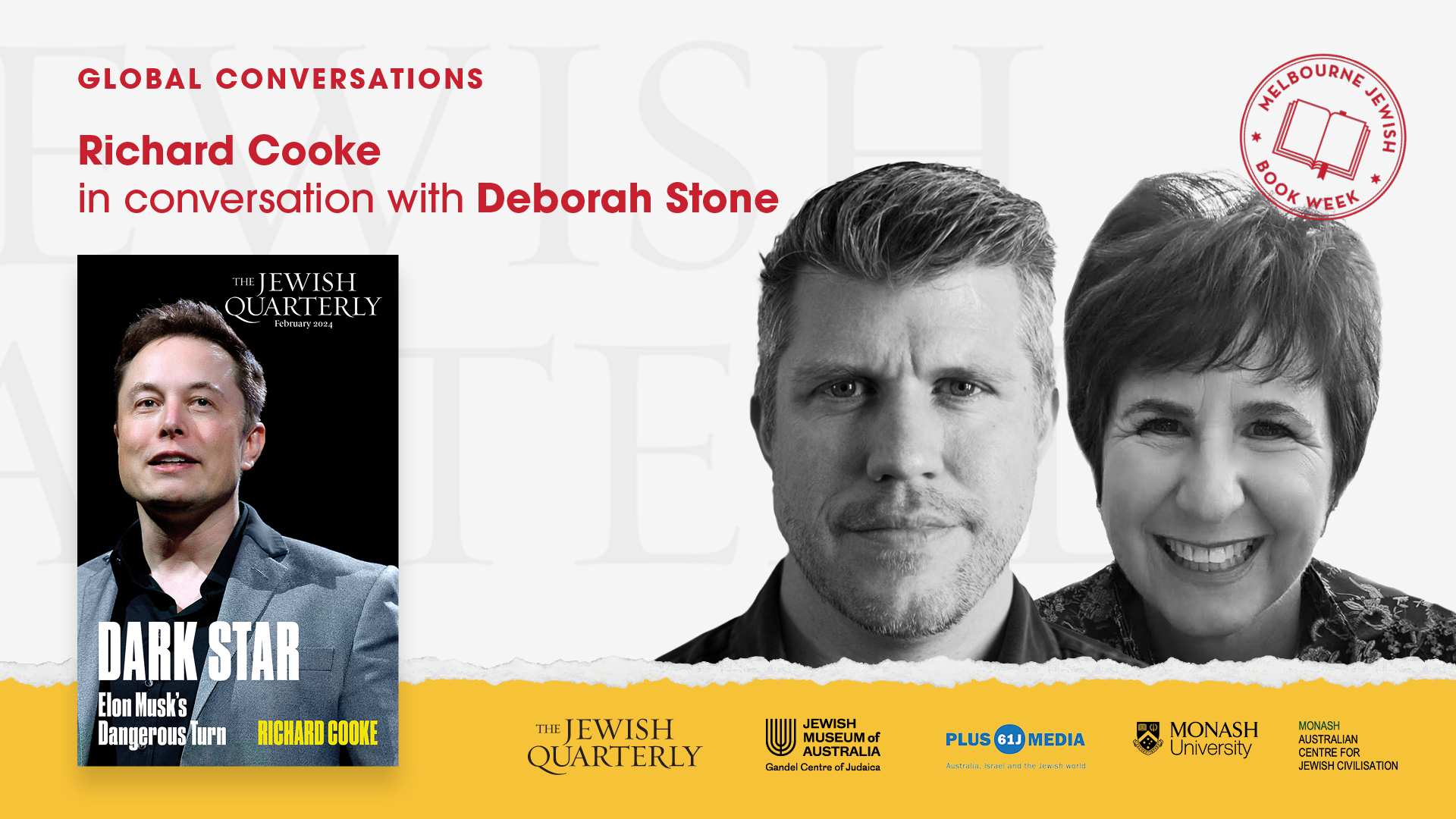 Global Conversations: Richard Cooke & Deborah Stone Discuss ‘Dark Star: Elon Musk’s Dangerous Turn’